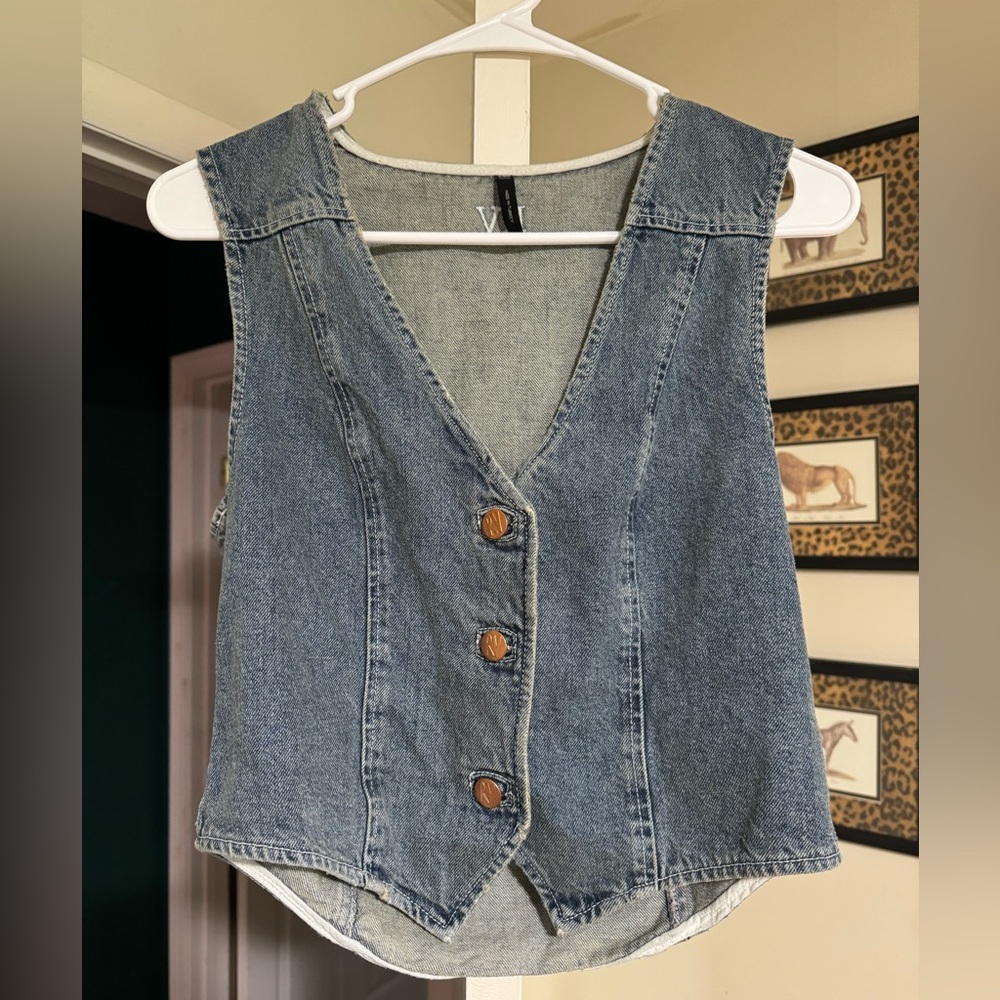 Reclaimed Vintage Inspired Denim Vest